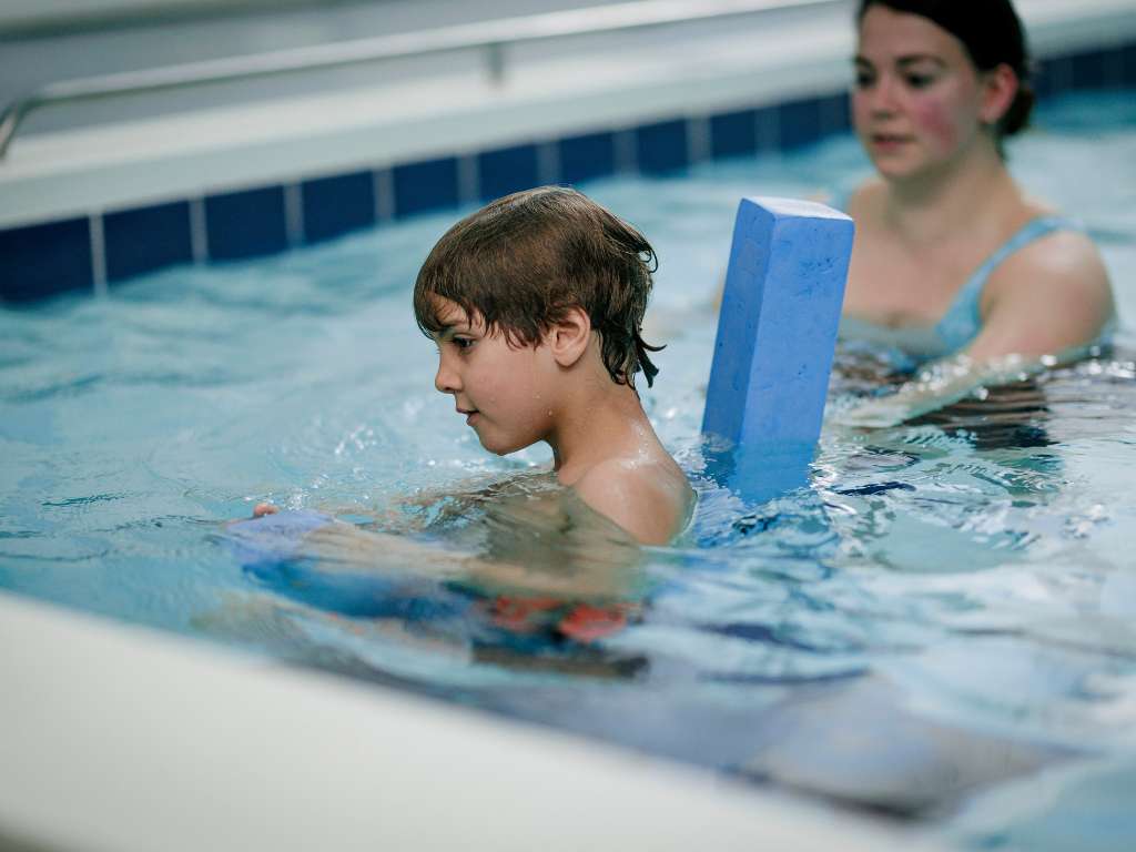 Hasbro Children's Hospital physical therapist aquatic therapy pool